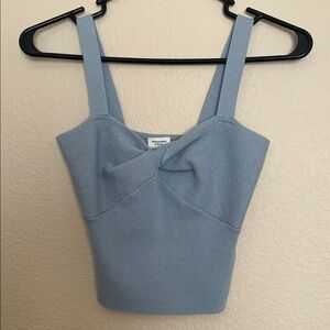 Abercrombie & fitch. Knit blue twisted front tank top